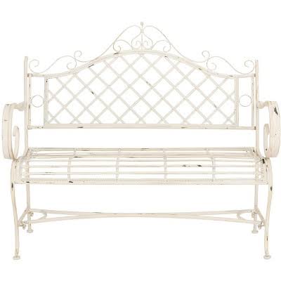Safavieh Abner Wrought Iron Outdoor Garden Bench