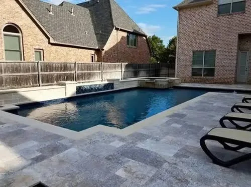 Silver Standard Tumbled Travertine Pavers