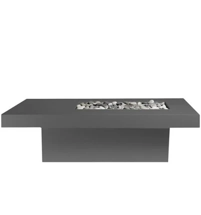Solus Tavolo 68-Inch Linear Ultra High-Performance Concrete Gas Fire Pit Table, 