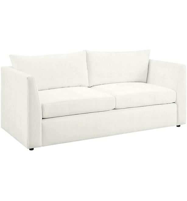 Somerset Outdoor Upholstered Sofa - Canvas White - Ballard Designs