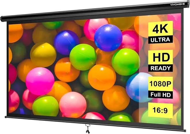 Specstar 100 inch Manual Pull Down Projector Screen