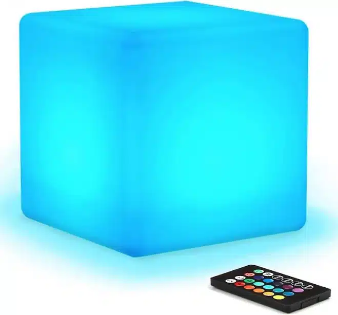 Spectrum Cubes - RGBW LED CUBE - Outdoor and Indoor Light - Rechargeable Waterpr