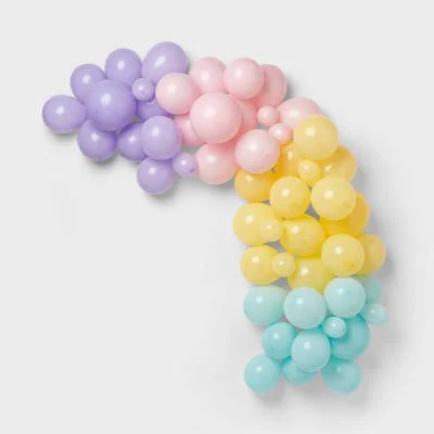 Spritz 70ct Large Balloon Arch Garland Pastels
