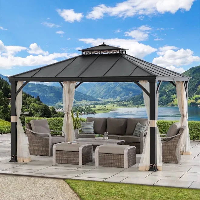 Sunjoy 10 ft. x 12 ft. Outdoor Patio Gazebo