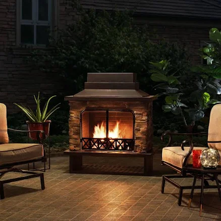 Sunjoy Farmington Wood Burning Fireplace