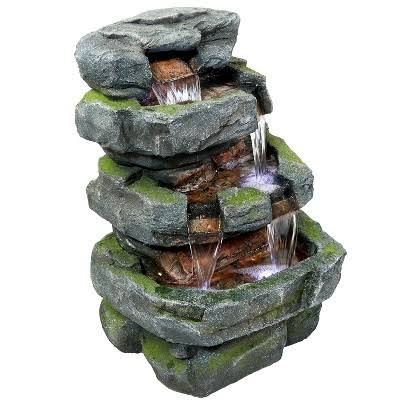 Sunnydaze Decor Tiered Stone 24