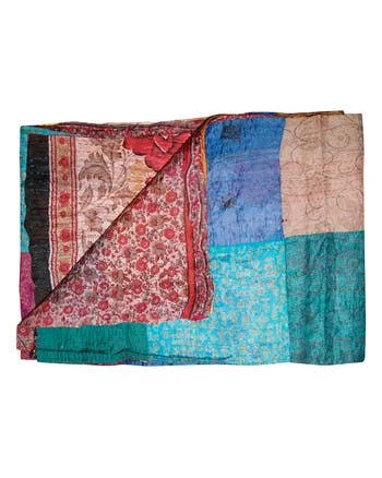 Taj Hotel Kantha Silk Throw