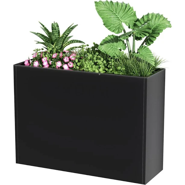 Tall Metal Cube Planter