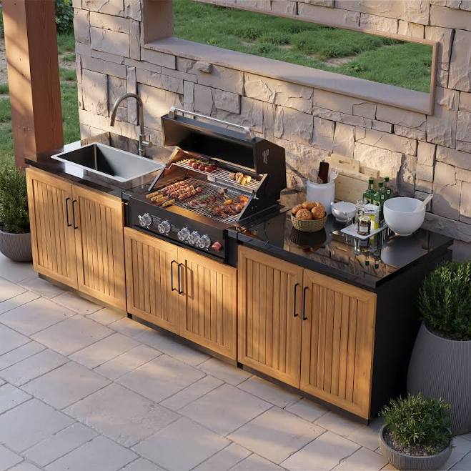 Tevara Modular Outdoor Barbecue Kitchen Cabinet