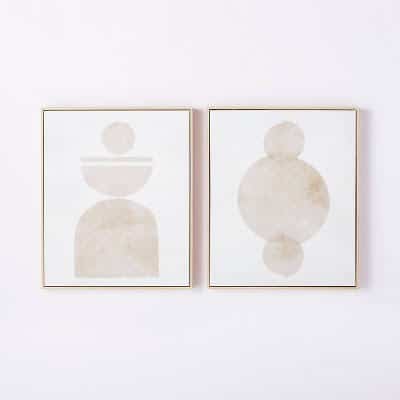 Threshold Abstract Shapes Framed Canvas Set of 2