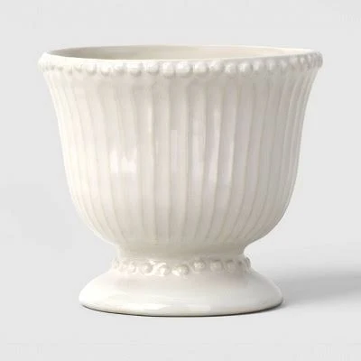 Threshold Beaded Ceramic Planter