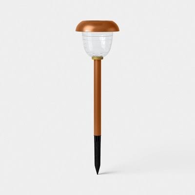 Threshold Copper Pathway Solar Outdoor Single Path Light