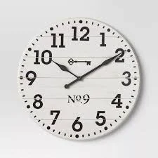Threshold Farmhouse Wall Clock