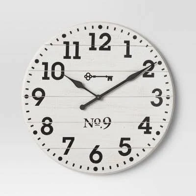 Threshold Farmhouse Wall Clock
