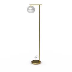 Threshold Floor Lamp with Glass Shade