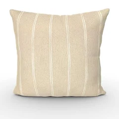 Threshold Square Cotton Woven Stripe Throw Pillows (2pk)
