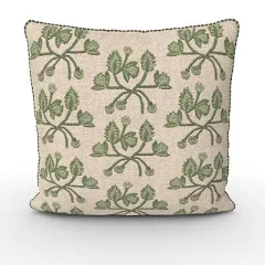 Threshold Square Embroidered Vine Pillow