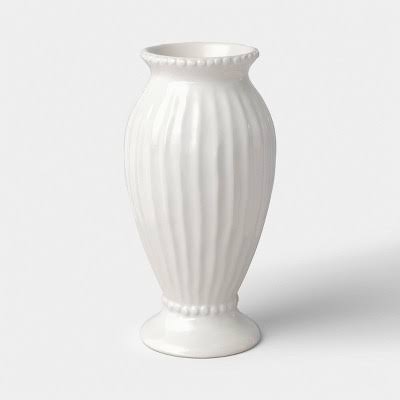 Threshold Tall Beaded Ceramic Vase