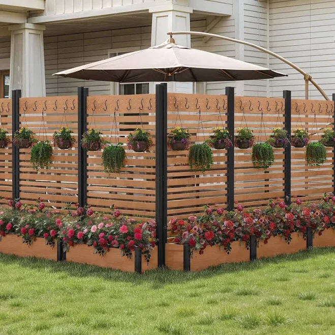 Uforic Outdoor Privacy Screen Planter Box