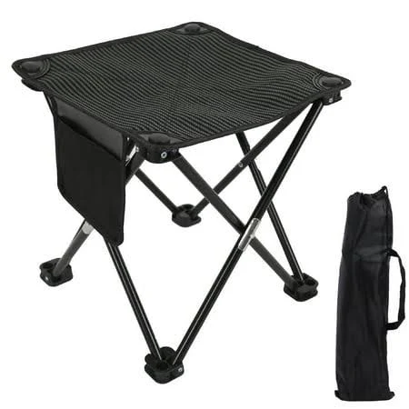 Uhiagree Portable Folding Stool with Storage Bag,Camping Stool for Outdoor Garde