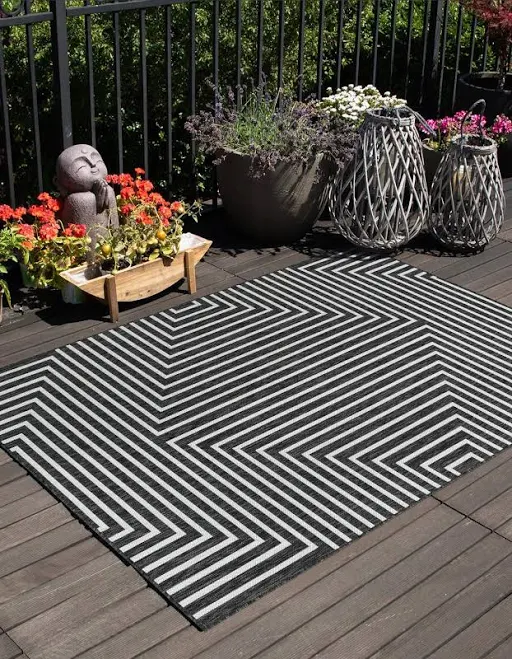 Unique Loom Outdoor Modern Collection Area Rug