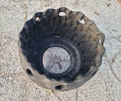 Upcycled Car Tire Planter