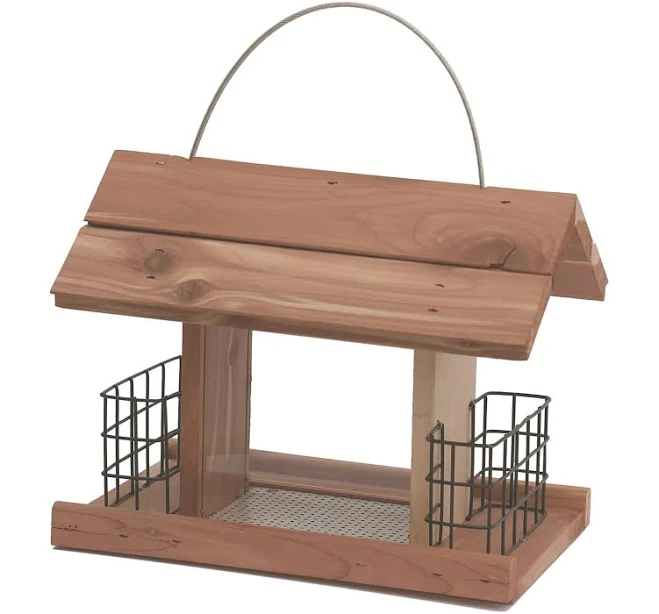 Valley Splendor Cedar Hopper & Suet Bird Feeder 9807