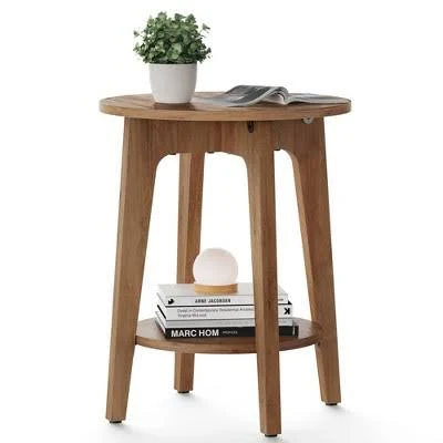 VASAGLE Round End Table