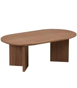 Vatros Mid Century Modern Oval Coffee Table