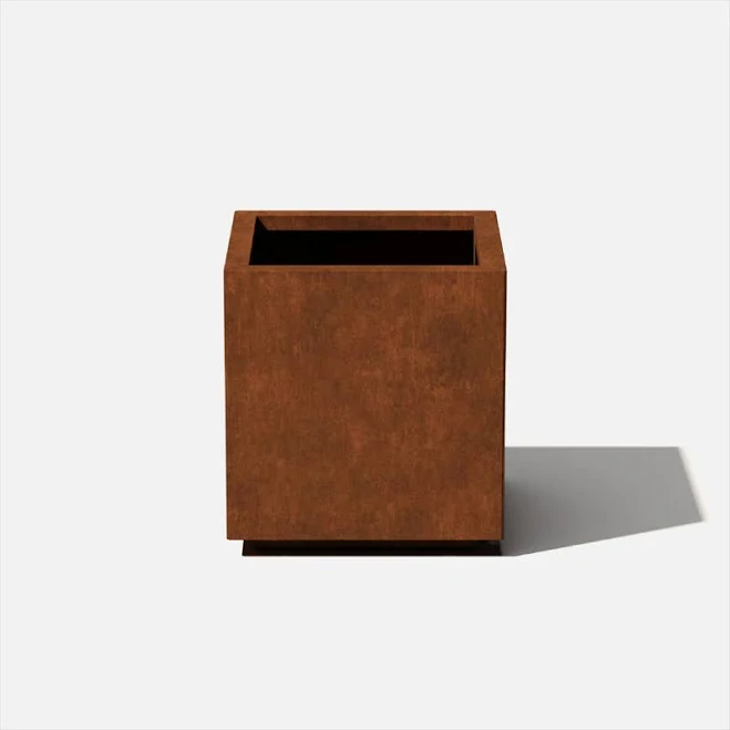 Veradek Corten Steel Series Cube Planter