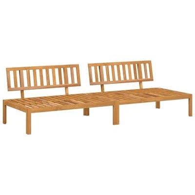 vidaXL Garden Pallet Middle Sofa