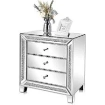 VINGLI Mirrored NightstandVINGLI Mirrored Nightstand
