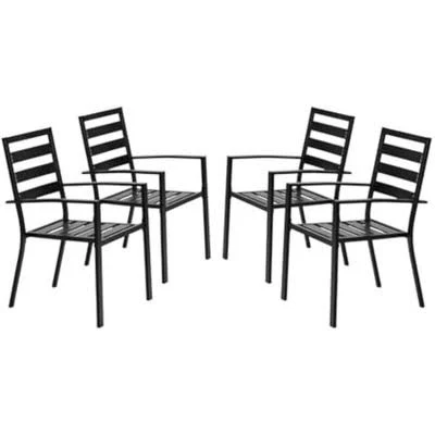VINGLI Outdoor Dining Chairs (Set of 4)