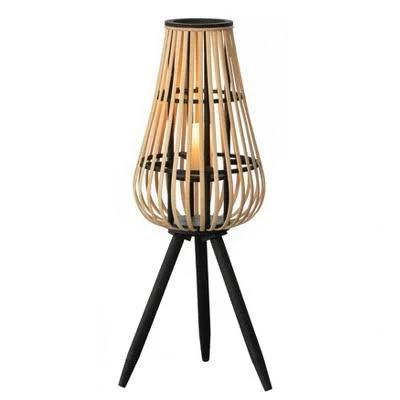 Vintiquewise Bamboo Lantern-Style Floor Lamp