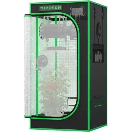 Vivosun PRO Grow Tent 24 inchx24 inchx48 inch 2000d Mylar Plant Growing Tent, Ul