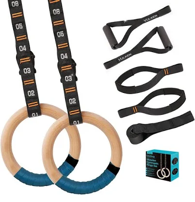 Vulken Wooden Gymnastic Rings