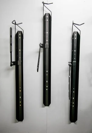 Wall-Mounted Bike Track with Lock Bar