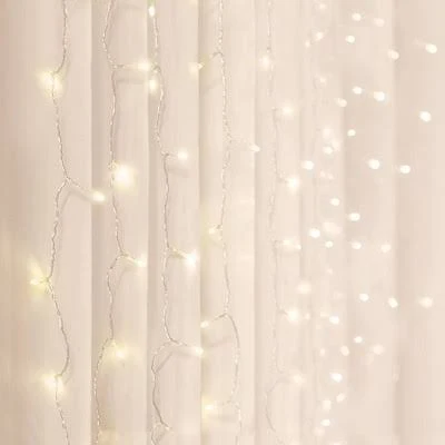 West & Arrow 5' x 3.5' LED Curtain String Lights (Warm White)