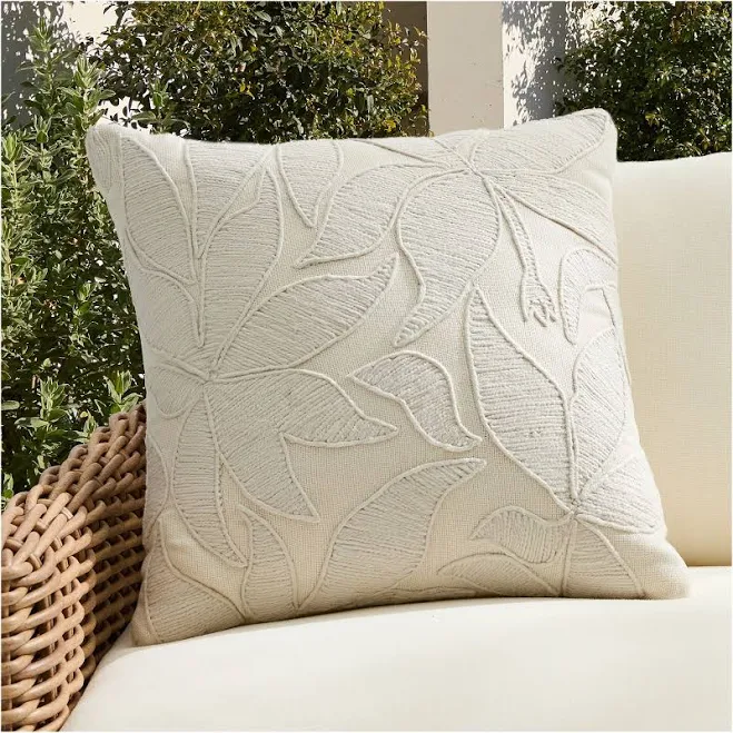 West Elm Outdoor Embroidered Canopy Pillow