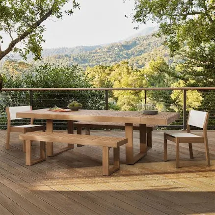 West Elm Portside Outdoor Extendable Rectangle Dining Table
