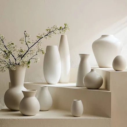West Elm Pure White Ceramic Vase