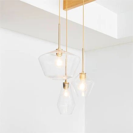 West Elm Sculptural 3 Light Chandelier