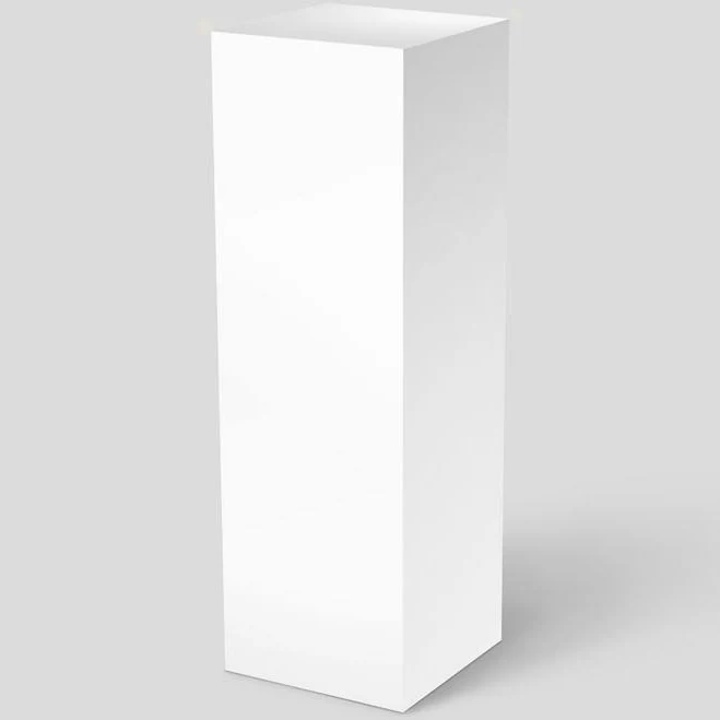 White Satin Laminate Pedestal