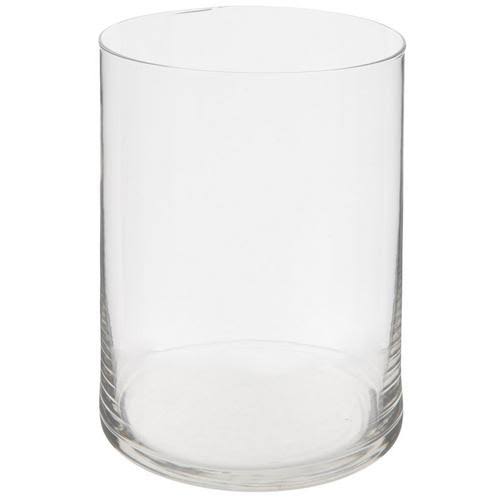 Wide Glass Cylinder Vase