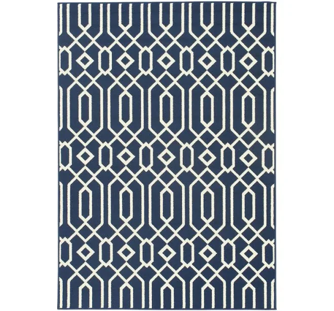 World Market Cortes Geometric Indoor Outdoor Patio Rug