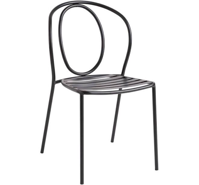 World Market Saville Round Back Outdoor Patio Stacking Dining Chair (Set of 2)
