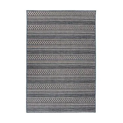 WRGHOME Bohemian Geometric Stripe Indoor/Outdoor Area Rug