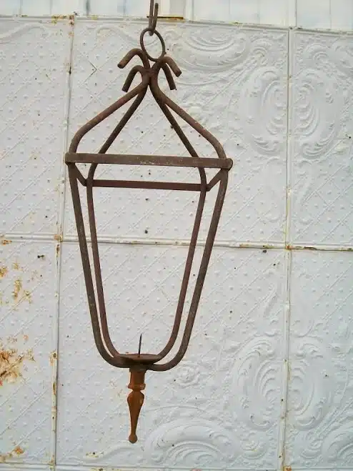 Wrought Iron Hanging Lantern