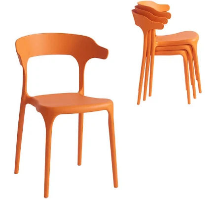 Xdeco Modern Stackable Dining Chair Set of 4