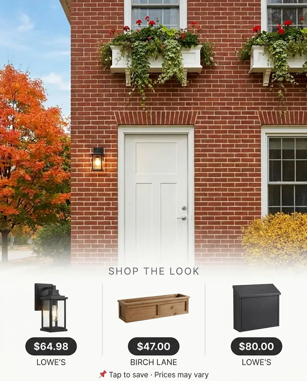 Classic Red Brick Exterior with White Front Door — Shop the Look
